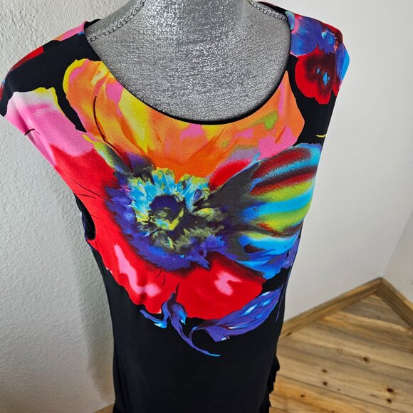 Frank Lyman Bold Floral Print Dress - Picture 2 of 9